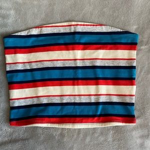 Striped tube top